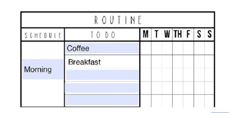 Daily Routine Checklist